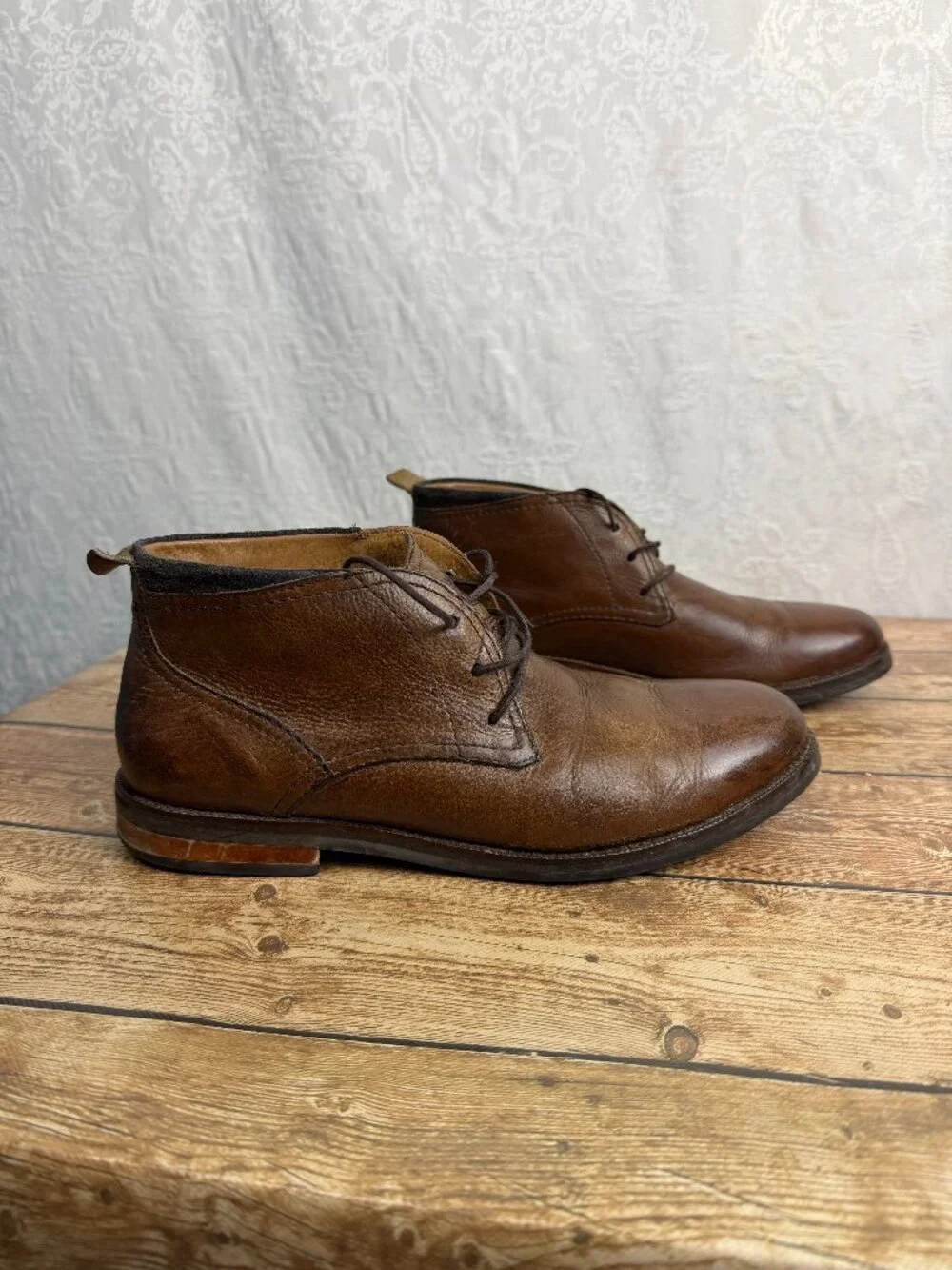 Cole Haan Men's Size 8 Light Brown Leather Chukka Boots Classic Cole Haan